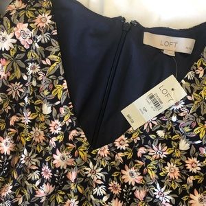 Loft floral v neck dress